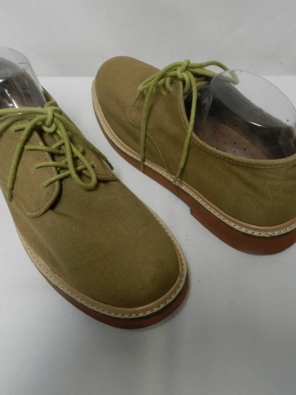 Fossil Canvas Oxford brown Shoes lace up Men Size Sz 10